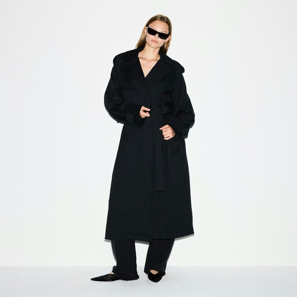 SKIMS Boyfriend Fleece Oversized Trench Coat XXS
